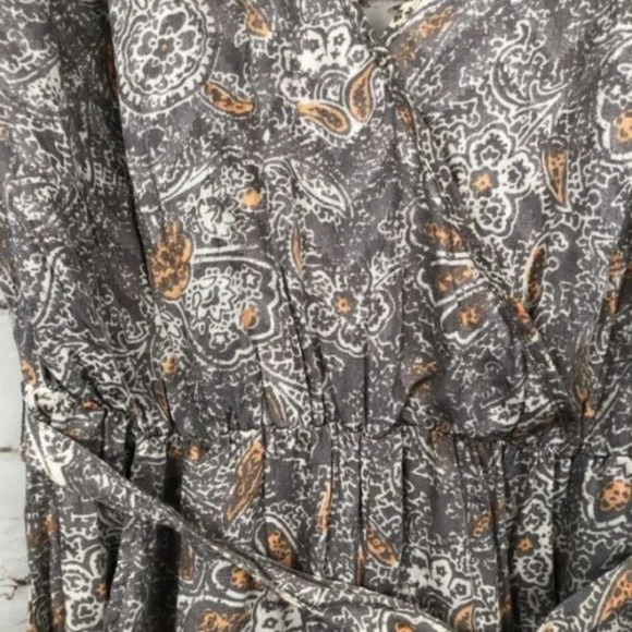 Free People Universal‎ Surplice Jumpsuit In Taupe - Picture 7 of 8